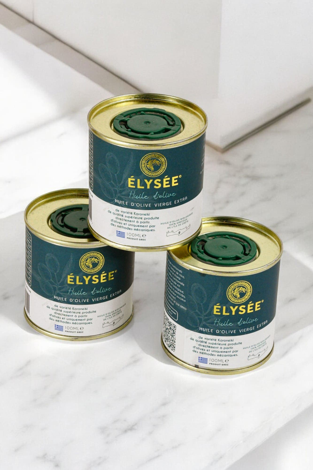 Collection of 100ml olive oil bottles